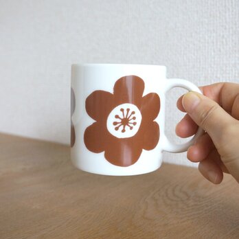 「 anemone mug cup（ brown ）」の画像
