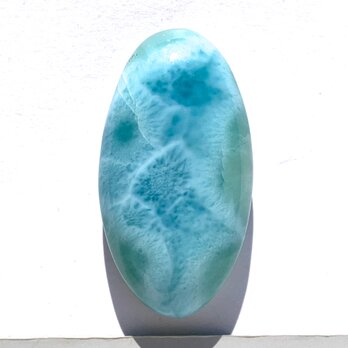 ラリマー[575] 39x21mm 77Cts　天然石 ルース／カボションの画像
