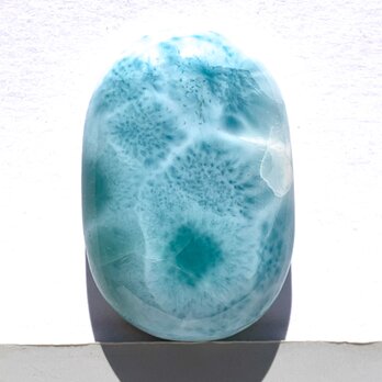 ラリマー[576] 34x23mm 85Cts　天然石 ルース／カボションの画像