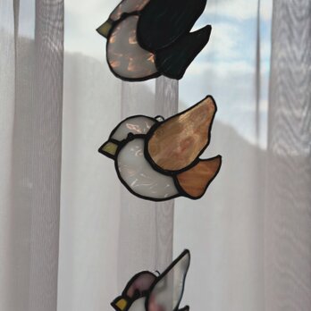 birdの親子　3人家族の画像