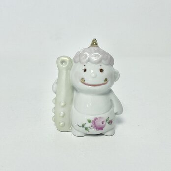 ピンクの髪の小鬼のフィギュリン