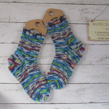 　冷え取りソックス ショートタイプ　Opal  Regenwald 1206 Papagei(復刻版）