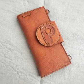 simple wallet　キャメル　オイルヌメ（シュリンク）の画像