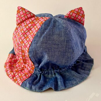 こどもサイズ⭐︎ねこ耳つき チューリップ帽子