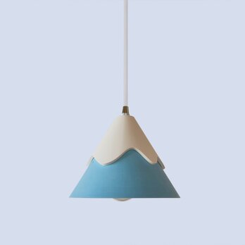 白と青のアルパイングロウランプ Rei Lampの画像