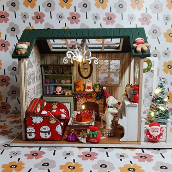 ミニチュアクリスマスハウス　完成版の画像