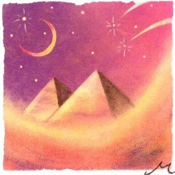 『イシス』(パステルアート)