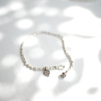 -Pearl・Silver- braceletの画像