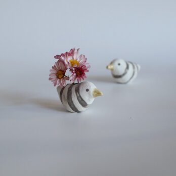 しま小鳥（小）/ 花器　花瓶の画像