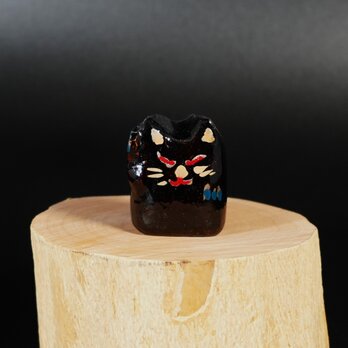 Makie Maneki Neko-Blak Cat  004      (蒔絵　招き猫　黒猫)の画像
