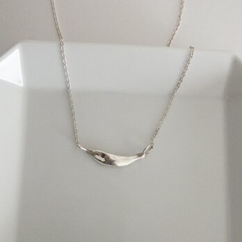 metal stick silver ネックレス　silver950 カーブ　の画像