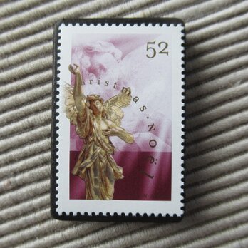 カナダ　クリスマス切手ブローチ10200
