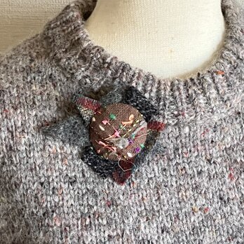 ウール生地を使ったブローチ（Ｂ-1）