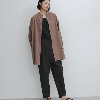 【SOMEYA】Stand-up collar Shirt / PURPLE / unisexの画像