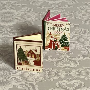 手のひらサイズの可愛いクリスマス豆本！ 2冊セット　の画像