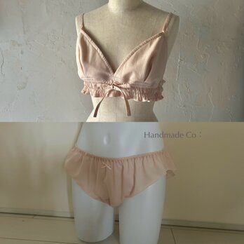 Choose！シンプルな、、ストレスフリー ブラ＆ショーツ : : milk-piの画像