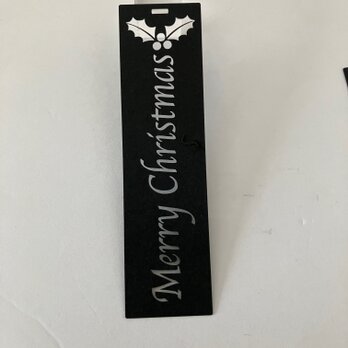 Merry Christmas　レーザーカット　しおりの画像