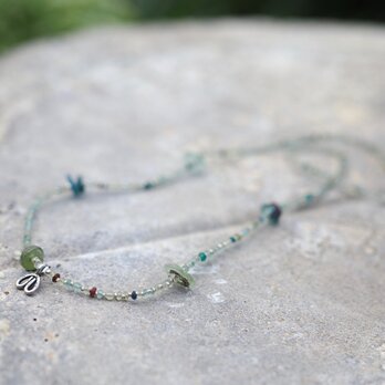 -Roman grass・Silver- necklace