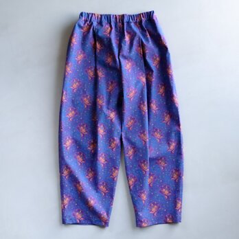 シュエシュエファブリック　タックパンツ　Shweshwe Purpleの画像