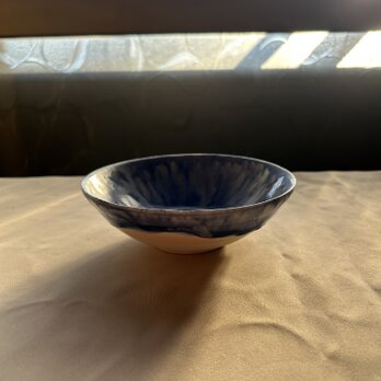 流彩釉ボウル15cm ブルーの画像