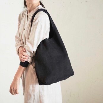 【ジビエ鹿革・ジビエレザー】ENISICA ニシカ・バッグ 古墨 ダークグレー【※受注生産】の画像