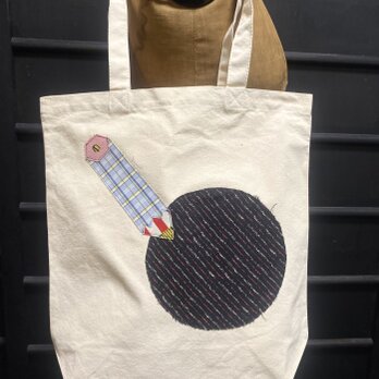 totebag /ヴィンテージファブリックのパッチワーク　トートバッグ■tf-374bの画像