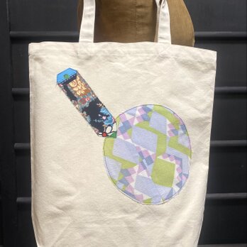 totebag /ヴィンテージファブリックのパッチワーク　トートバッグ■tf-374gの画像