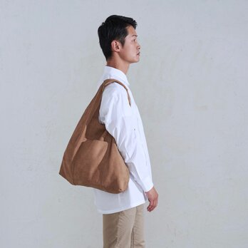 【ジビエ鹿革・ジビエレザー】ENISICA オニシカ・バッグ 茅葺 キャメル【※受注生産】の画像