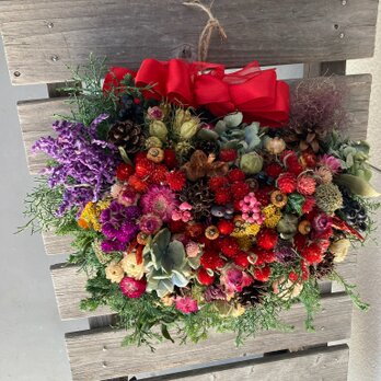 再出品　受注　クリスマス.お正月リースの画像