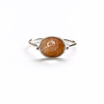 一点もの Sunstone シルバー リング/受注制作の画像