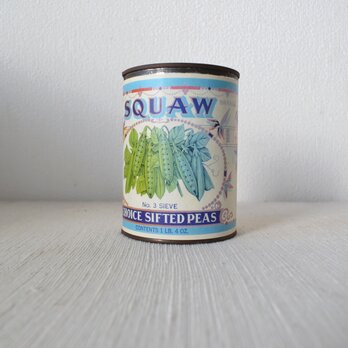 錆缶　貯金箱　ビンテージ缶の画像