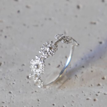 Flower lace ring★（sv925）の画像