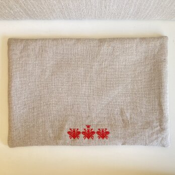 クロスステッチのおやつマット(L）*bee&crownの画像