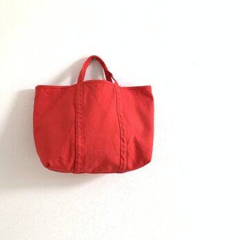 帆布　BASIC TOTE(M) トマトレッドの画像