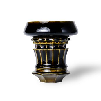 雷楼・Rairou / 天目ブラック（花瓶・VASE）の画像