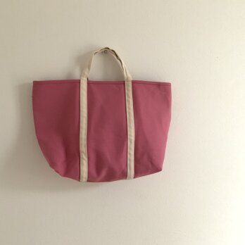 帆布　BASIC TOTE(M)  カメリア×生成りの画像