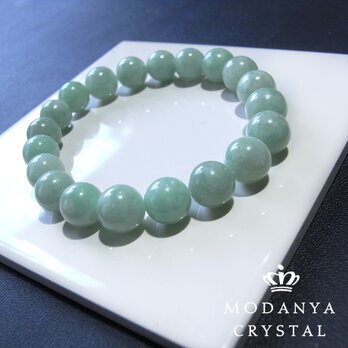 [beads558]翡翠ジェダイド10mm ブレスレット 20粒の画像
