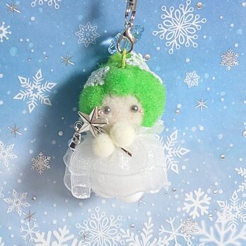 【送無】ポンポンマスコット♪雪の妖精さん☌ᴗ☌❆グリーン❆の画像