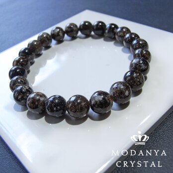 [beads561]トルマリンクォーツ8mm ブレスレット 23粒の画像