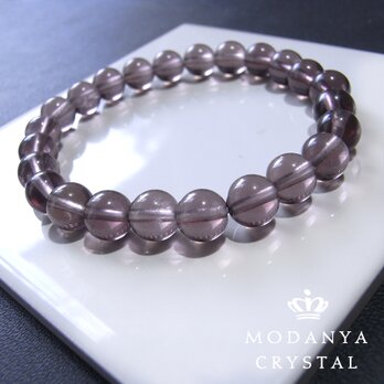 [beads562]パープルフローライト8mm ブレスレット 24粒の画像