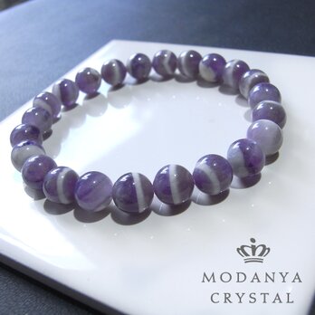 [beads565]ケープアメジスト8mm ブレスレット 23粒の画像