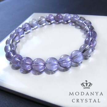 [beads566]ライトカラーアメジスト8mm ブレスレット 24粒の画像