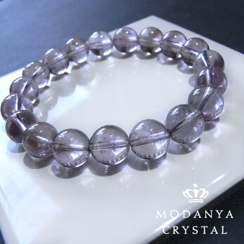 [beads567]ライトカラーアメジスト10mm ブレスレット 19粒の画像