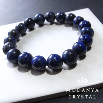 [beads580]ラピスラズリ10mm ブレスレット 19粒の画像