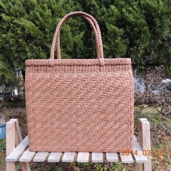 網代編み山葡萄カゴ大(注文製作)