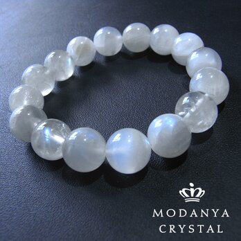 [beads588]ブルームーンストーン12mm ブレスレット 16粒の画像