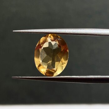 シトリン[270] 11x9mm 3Cts　天然石 ルース／カボションの画像