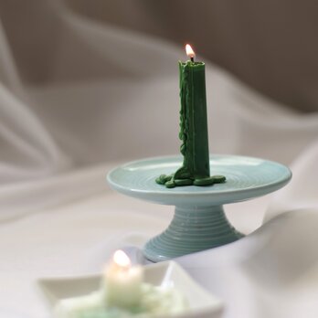 四季の花の彩りと香りを灯す　カモミールのグラデーションアロマキャンドル ～DRIP FLOWER CANDLE~の画像