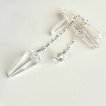 水晶ペンデュラム+アクアマリン