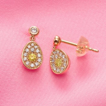 ゴールデンエッグ Golden Egg （K18・卵型ピアス）【送料無料】の画像